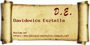 Davidovics Esztella névjegykártya